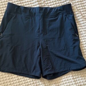 CALIA by Carrie Underwood Dark Blue Athletic Shorts, lightweight fabric